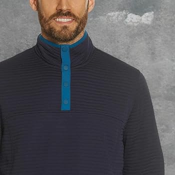 Men's-Gerry-1/4 Zip Ottoman Pullover (XL, Navy) at Amazon Men's